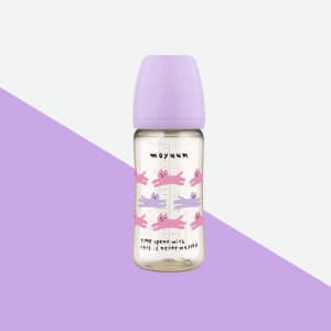 ขวดนม PPSU โมยูม 270ML (ลาย WITH CAT EDITION สีม่วง)