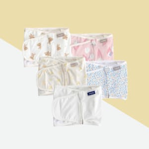 ผ้ากันสะดุ้ง สำหรับเด็ก Cotton 100% (ลาย Blossom Blue)