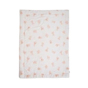 ผ้าปูที่นอนสำหรับเด็กทารก Green Tea Modal ลาย Cozy Bunny