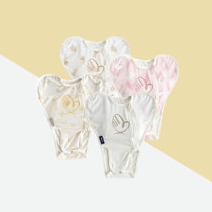 บอดี้สูทกันสะดุ้ง สำหรับเด็ก Cotton 100% (ลาย Blossom Blue)